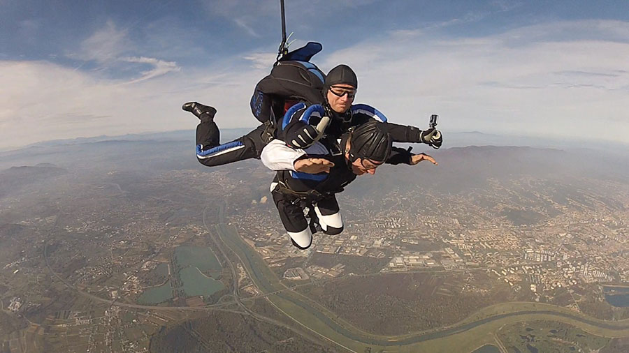 Paralyzed Biker Making Skydiving Proposal in Zagreb